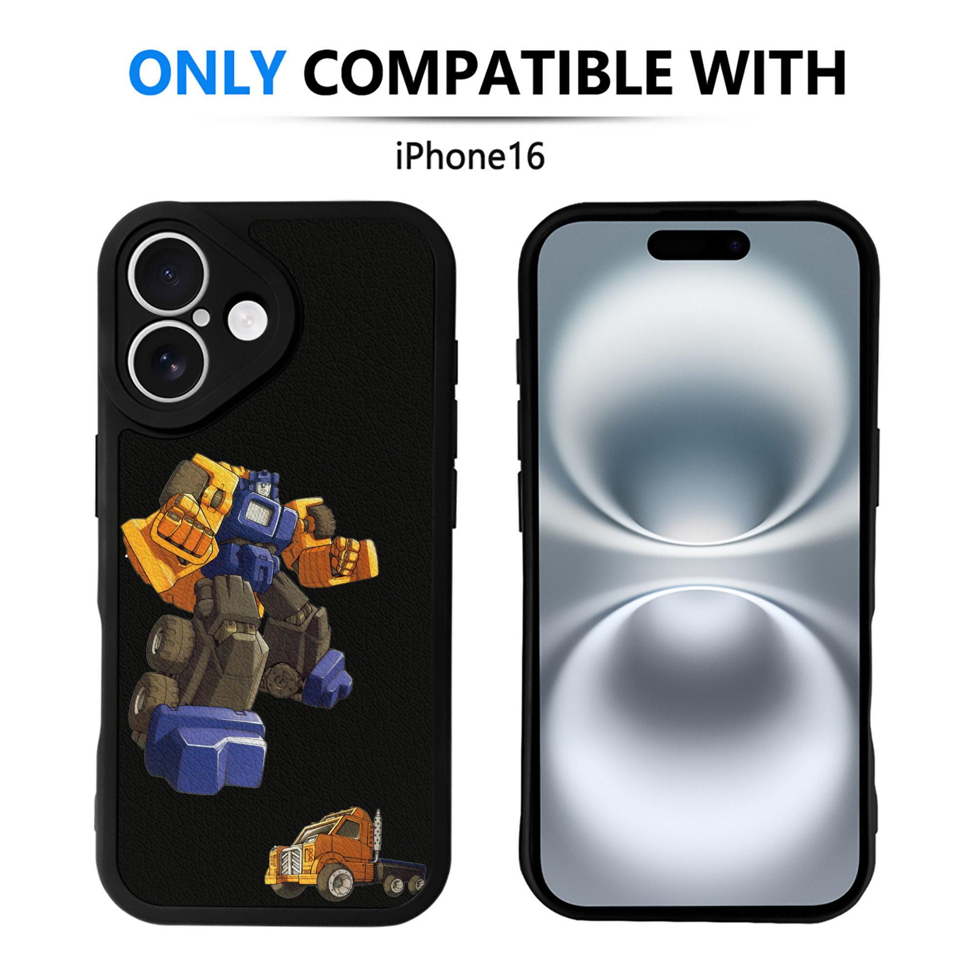 （画像用）  【iPhone 16シリーズ対応】シリコンスマホケース（レザー調） 材質：シリコン